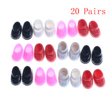 20 pares bonito mini boneca sapatos moda colorido sortidas sapatos para boneca com diferentes estilos multi-estilo 2024 - compre barato
