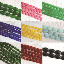Multicolor chalcedony jades 10 style natural stone 13x18mm oval loose beads high grade women diy jewelry making 15inch B324 2024 - купить недорого