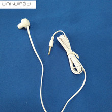 Linhuipad-auriculares desechables blancos, audífonos de un solo lado para TV o radio, 100 unids/lote, envío rápido 2024 - compra barato