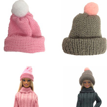 NK 2 Pcs /Set Doll Hat Handmade Knit Cute Cap Daily Wear Accessories For Barbie Doll Accessories Gift Baby DIY Toys 004 2024 - buy cheap