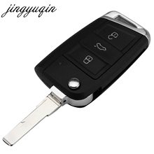 Jingyuqin-funda plegable para mando a distancia, accesorio para VW Golf 7 GTI MK7 Skoda Octavia A7 Seat, piezas de coche remoto, sin llave 2024 - compra barato
