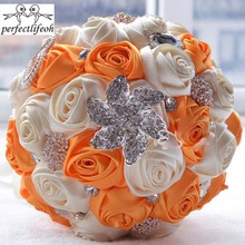 perfectlifeoh Wedding flowers White Bridesmaid Bridal Bouquets artificial Rose Wedding Bouquet  wedding flowers bridal bouquets 2024 - buy cheap