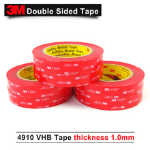 25.4mm*4.6m(1in*5yd) Clear Acrylic Foam Waterproof Double Sided Tape 3M 4910 VHB double sided tape acrylic 1mm thickness 2024 - buy cheap