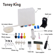 Toney King Ciss Ink Tank Diy For HP 300 XL Ink Cartridge ENVY 100 110 111 114 120 121 Printer Continuous Ink Supply System 2024 - buy cheap