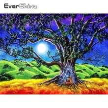 Evershine Diamond Embroidery Scenery Tree Full Display Diamond Painting Landcape Cross Stitch Kit Diamond Mosaic Art Rhinestones 2024 - buy cheap