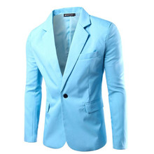 Spring and Autumn Men's Casual Suit Jacket Fashion Personality Single Row One Buckle Men's Casual Suit Banquet Show Host Moderat 2024 - buy cheap