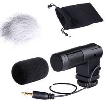 Boya microfone condensador estéreo com para-brisa para canon 5d ii 5d3 7d 6d 70d 60d 600d 650d dslr 2024 - compre barato