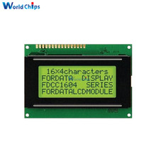 LCD 16x4 1604 символов ЖК-дисплей модуль LCM желтый черный свет 5В 2024 - купить недорого