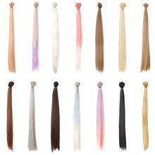 6PCS/LOT High Quality 35*100CM DIY Straight Doll Hair Accessories BJD Doll Wig 1/6 2024 - buy cheap