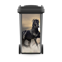 DIY Creative 3D Rubbish Bin Sticker Black Horse Mural Wall Print Decal Removable self adhesive Kitchen Accessories 2024 - buy cheap