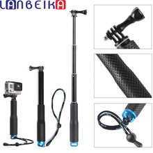 LANBEIKA de aluminio portátil de 19/36 pulgadas palo Selfie monópodo Polo para GoPro héroe 10 9 8 7 6 5 SJCAM SJ4000 SJ5000 SJ6 SJ9 SJ8 DJI 2024 - compra barato