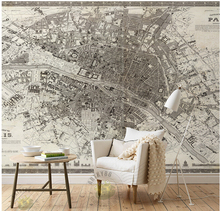 custom children  wallpaper, high-altitude overlooking Paris city construction map  for children room vinyl  paper DE parede 2024 - buy cheap