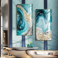 Modern Abstract Paintings Canvas Golden Fish Wall Art Poster and Print Pictures Nordic Bedroom Home Living Room Decoration Large 2024 - buy cheap