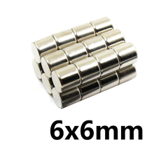 20pcs 6 * 6mm super strong neodymium magnet N35 disc permanent magnet rare earth art process neodymium iron boron magnet 2024 - buy cheap