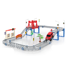 Solt Rail-juego de coches de Montaña Rusa, vehículo de juguete de pista eléctrica multicapa, juguetes para niños, regalo de cumpleaños y Navidad 2024 - compra barato