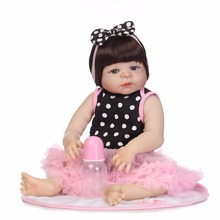 NPK-bebé recién nacido de cuerpo completo de silicona, juguete de bebé de 19 pulgadas y 46cm 2024 - compra barato
