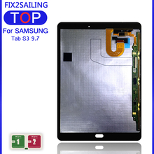 Tela lcd sensível ao toque 100% testada, para tablet samsung galaxy tab s3 9.7, t820, t825, t827 2024 - compre barato