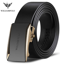 2019 Luxury Men's Leather Belts Male Quality Buckle Belt Men's Jeans Natural Cowskin Belts New Metal Automatic Strap 2024 - buy cheap