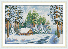 Snow World Scenic Needlework,Cross Stitch For Embroidery kits,Precise Printed Patterns Counted Cross-Stitching,DIY Handmade 2024 - buy cheap