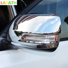 Cubierta de espejo retrovisor de puerta para coche Toyota Prado FJ150 FJ 150, 2010, 2011, 2012, 2013, 2014, ABS, cromado, accesorios, 2 uds. 2024 - compra barato