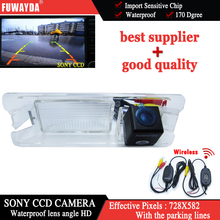FUWAYDA-cámara de visión trasera inversa inalámbrica, CCD, para Nissan March Micra Renault Logan Sandero, impermeable, HD 2024 - compra barato