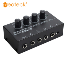 Neoteck 4 Channel Headphone Amplifier With 5pcs 6.35mm (1/4 inch) to 3.5mm (1/8 inch) Adapters Stereo Headphone Amplifier 2024 - buy cheap