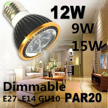 New Ultra bright Led Bulb 9W 12W 15W GU10/ E27/ E14 Dimmable Led Light Lamp Spotlight Bulb Downlight Lighting Free Shipping 2024 - buy cheap