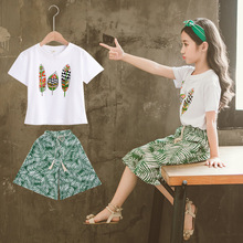 2019 Summer Girls Clothes Sets Baby Girl Short Sleeve Shirt Top+Shorts Suits Bohemian Kids Clothing Printed Children's Clothes 2024 - buy cheap