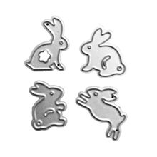 4pcs/set Cute Rabbit Metal Cutting Dies Stencil DIY Scrapbooking Photo Album Stamp Paper Card Embossing Crafts Decor 2024 - buy cheap