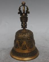 7 Tibet Bronze Carving Buddha Statue Small Bell Bells Phurba Dagger Holder FaQi 2024 - buy cheap