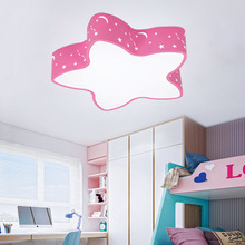 Luces de techo creativas para habitación de niños, lámpara led de 85-265V y 24W, Luces de decoración de dormitorio azul/rosa 2024 - compra barato