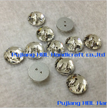 10mm 12mm 14mm round sew on rhinestones clear color  bling crystal flatback sewing buttons with two holes handcraft accessaries 2024 - buy cheap