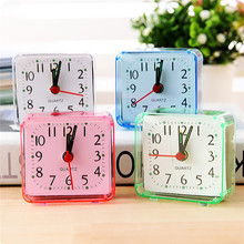 Square Small Bed Compact Travel Quartz Beep Alarm Clock Cute Portable travel retro Desktop Clock 2024 - buy cheap