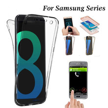 Чехол для Samsung Galaxy A6, A8 Plus 2018, Samsung S8, S9 Plus, S6, S7 Edge, A3, A5, A7, J3, J5, J7 2017, 360, защитный чехол из ТПУ, чехлы 2024 - купить недорого