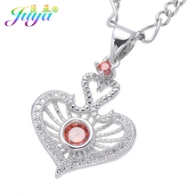 Dropshipping Couple Jewelry Supplies Micro Pave Zircon Poker Red Heart Pendant Necklace For Women Wedding Party Jewelryr 2024 - buy cheap