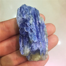 Натуральный Кианит с украшением в виде кристаллов образцы минералов синий оригинальный драгоценный камень кварц камень украшения дома Исцеление чакры камень «reiki» 2024 - купить недорого