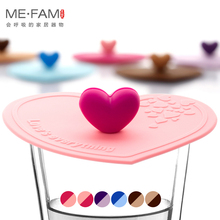 ME.FAM-funda de silicona con forma de corazón para taza, tapa de vaso de cerámica y vidrio, a prueba de polvo, 11cm 2024 - compra barato