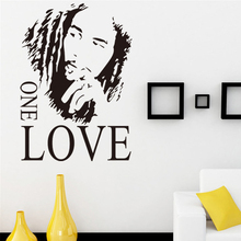 English Proverb Bob Marley One Love Simple Removable Wall Stickers for Living Room Home Decor Vinyl Wall Decals Poster YY103 2024 - buy cheap