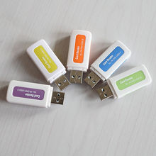Lector de tarjetas múltiples de memoria 4 en 1, USB 2,0 para M2, SD, SDHC, DV, mini SD, tarjeta TF de 480Mbps, mini lector de tarjetas SD para USB 2,0 2024 - compra barato