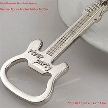 Hot Sale Gift Zinc Alloy Beer Guitar Bottle Opener Bottle Opener Keychain Keyring Key Chain 2024 - buy cheap