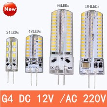 Lámpara LED halógena G4 DC12V 24 48 96 104 en lugar de 10W-25w, Bombilla de cristal con ahorro de 360 grados, envío gratis, oferta 2024 - compra barato