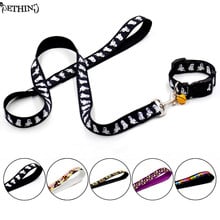 New Halloween dog pet collar +leash with bell variety of Halloween supply for small dog pet  collar pet dog leash collar 2024 - buy cheap