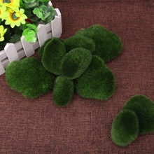 10pcs Green Artificial Moss Stones Grass Plant Poted Home Garden Decor Landscape 2024 - buy cheap