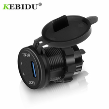 Kebidu universal 5v/3a qc 3.0 usb carregador de carro adaptador de tomada de isqueiro de carregamento do carro voltímetro amperímetro para o telefone móvel 2024 - compre barato