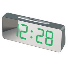 HD mirror LED digital snooze alarm clock Home simple decor desktop electric alarm clock Bedside glowing digital led clock 2024 - buy cheap