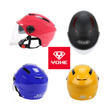 Capacete de motocicleta yohe half face, lente dupla yh365, visor de lente pc, novo, verão, 2019 2024 - compre barato