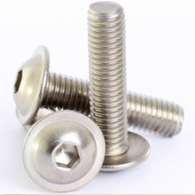 Lote de 10 tornillos hexagonales de 5mm de acero inoxidable M5 A2, tornillos Allen de cabeza de botón bridada, longitud de 5mm 8-30mm 2024 - compra barato