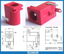 20 PCS Red 5.5mm x 2.0mm Power Charger Jack PORT PCB 5.5x 2.1mm DC Socket DC-005 2024 - buy cheap