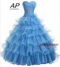 Angelsbridep Sweetheart Ball Gown Quinceanera Dress Sweet 15 Party Ruched Flowers High Quality Organza Debutante Custom Gowns 2024 - buy cheap