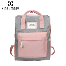 Повседневный элегантный стиль, водонепроницаемый нейлоновый женский рюкзак, модный дорожный рюкзак, школьные сумки для девочек-подростков, Harajuku mochilas muje 2024 - купить недорого